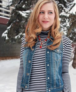 Striped Turtleneck Outfit