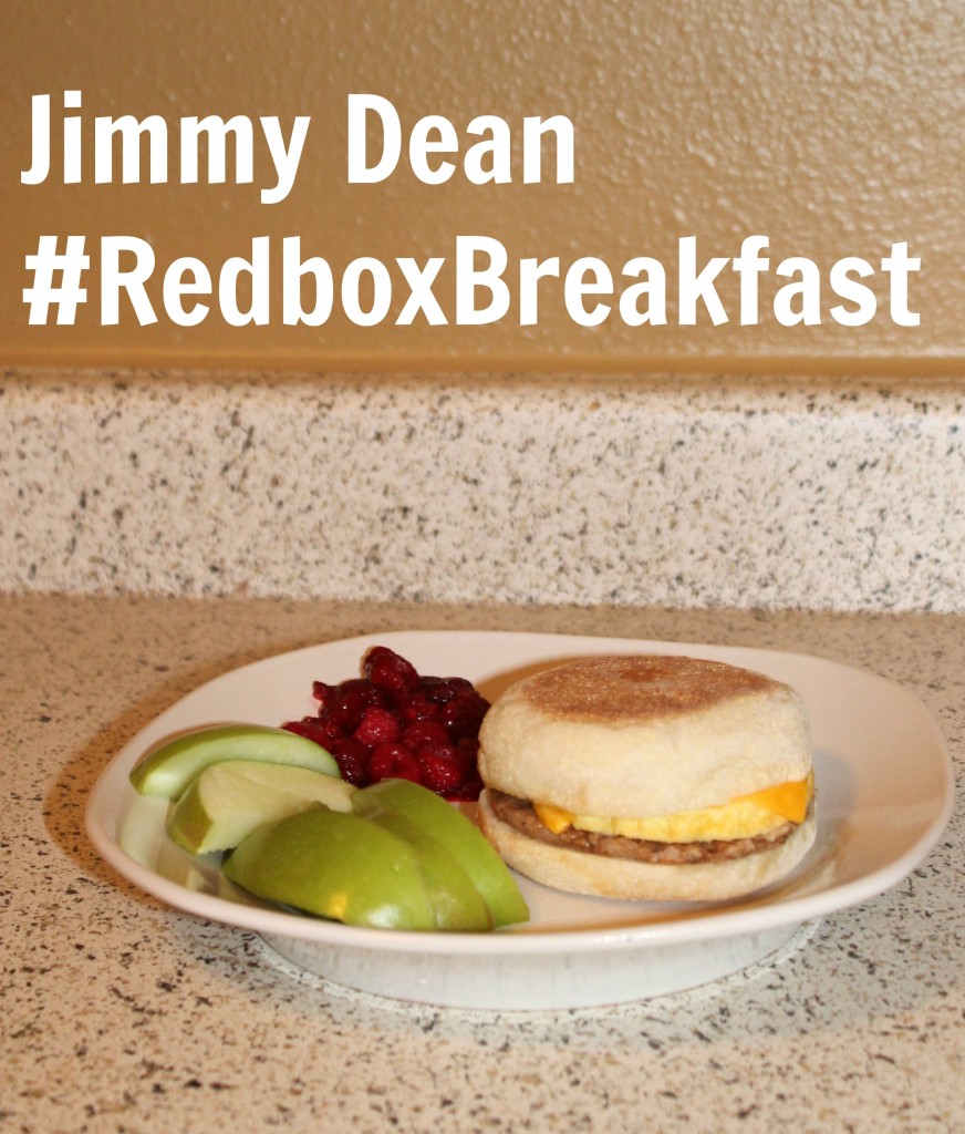 Jimmy Dean English Muffin Sausage Egg & Cheese Sandwich #RedboxBreakfast #PMedia #ad