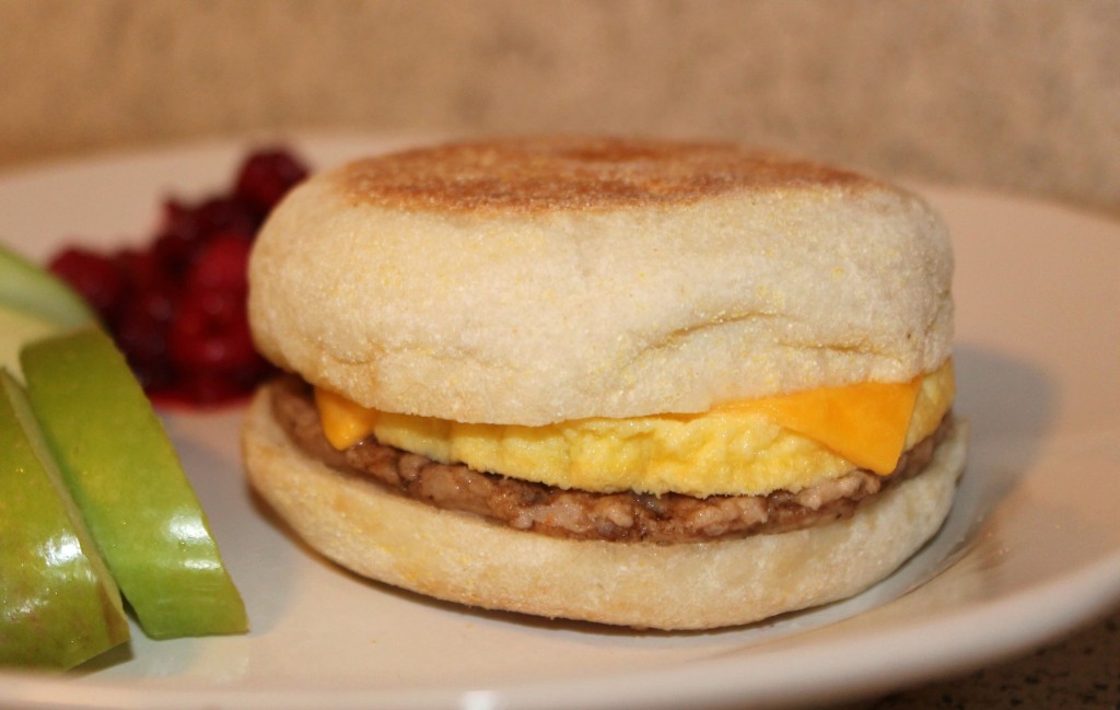 Jimmy Dean Sausage Breakfast Sandwich #RedboxBreakfast #PMedia #ad