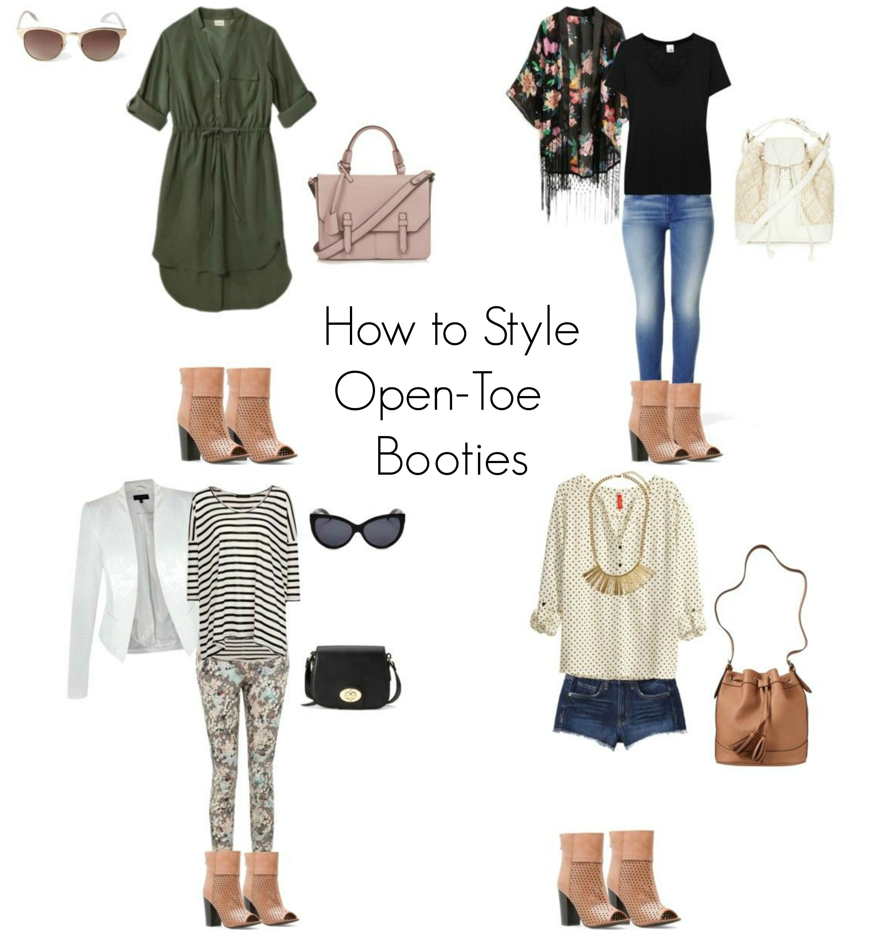 How to Style Open-Toe Booties