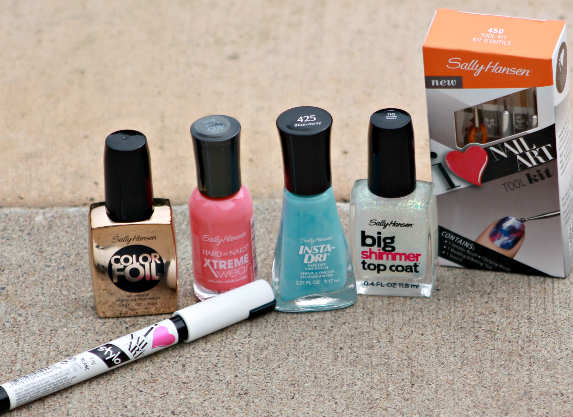 Sally Hansen Polishes and Nail Art Kit