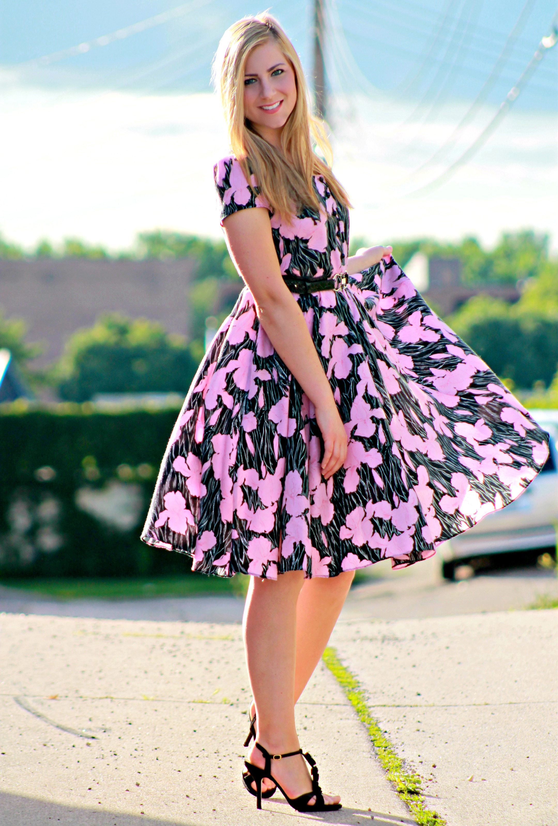 Retro hot sale floral dress