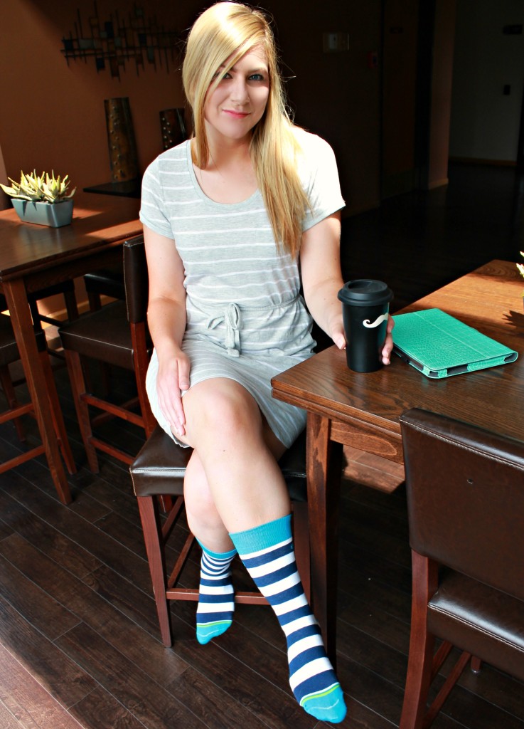 Comfy weekend style with mitscoots socks
