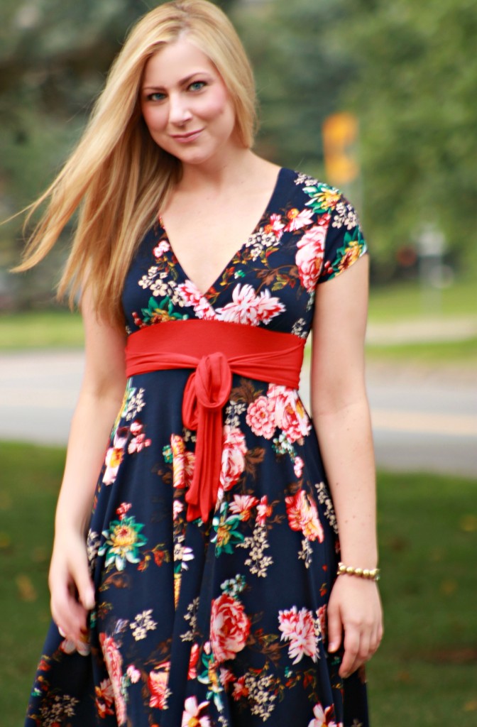 light-weight floral print dress