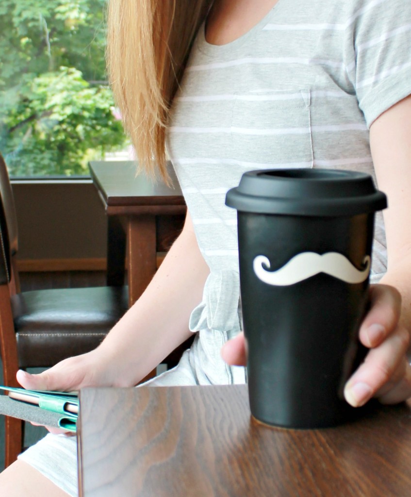 mustache mug