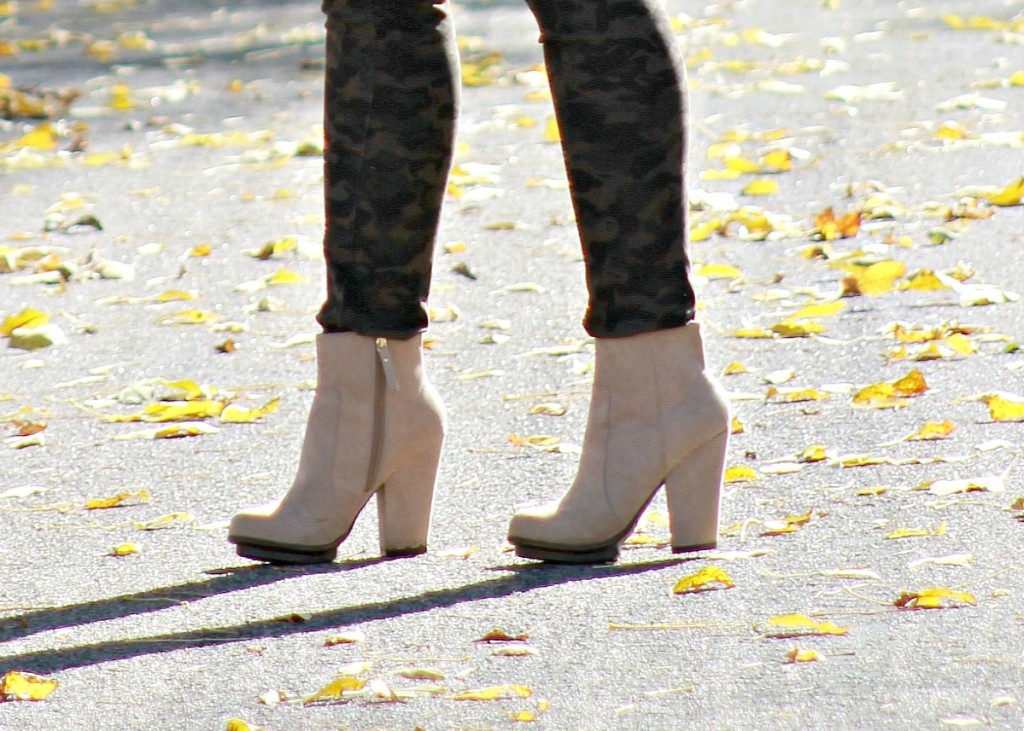 camo jeans + booties