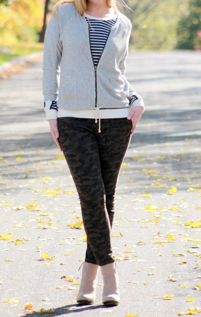 stripes, camo and booties