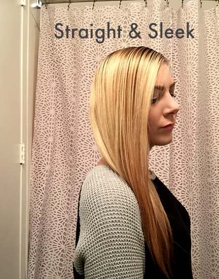 straight & sleek hair with conair