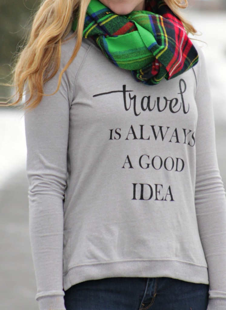 travel is always a good idea pullover from boat house apperal