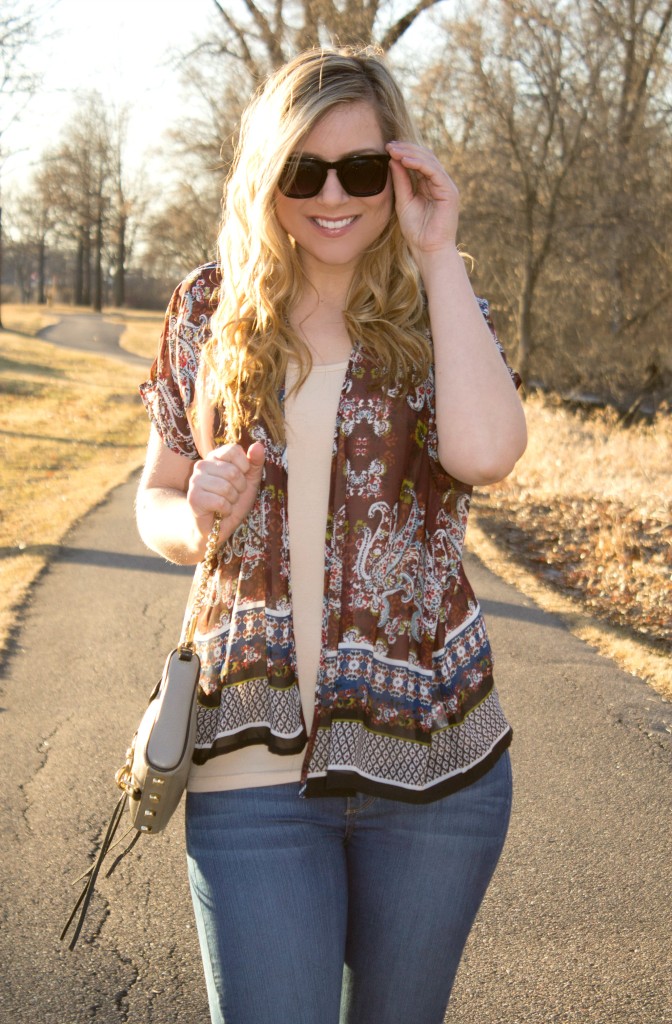 boho style cardigan