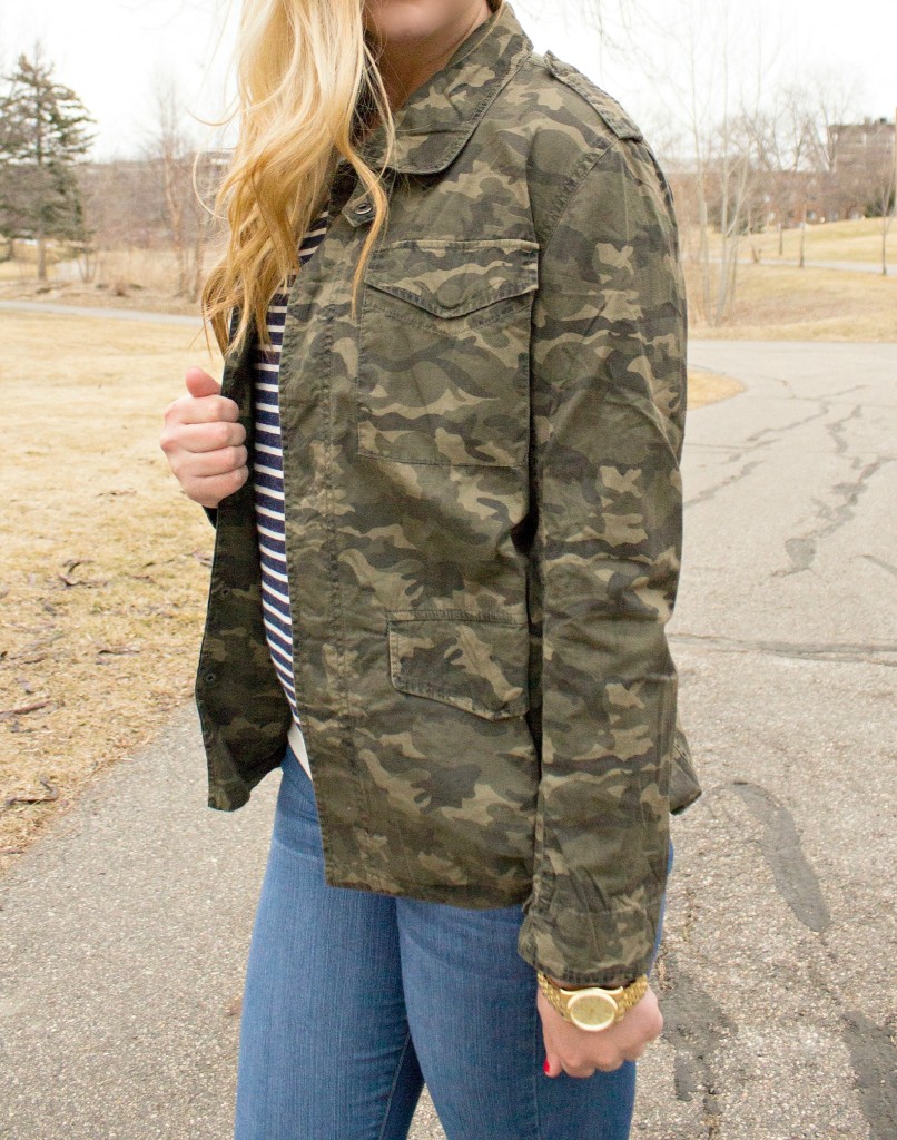 how to style a camo jacket