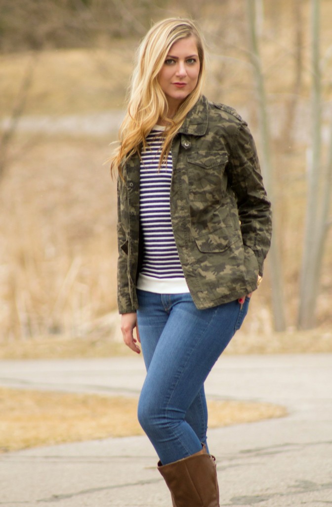 styling a camo jacket