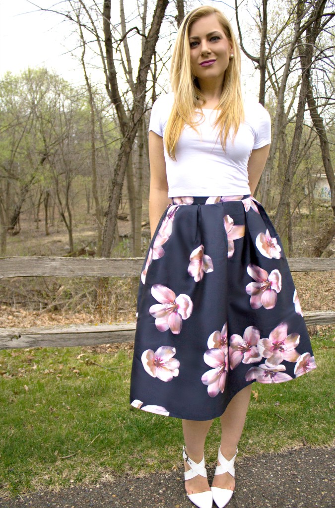 Crop Top + Floral Midi Skirt  Rachel's Lookbook
