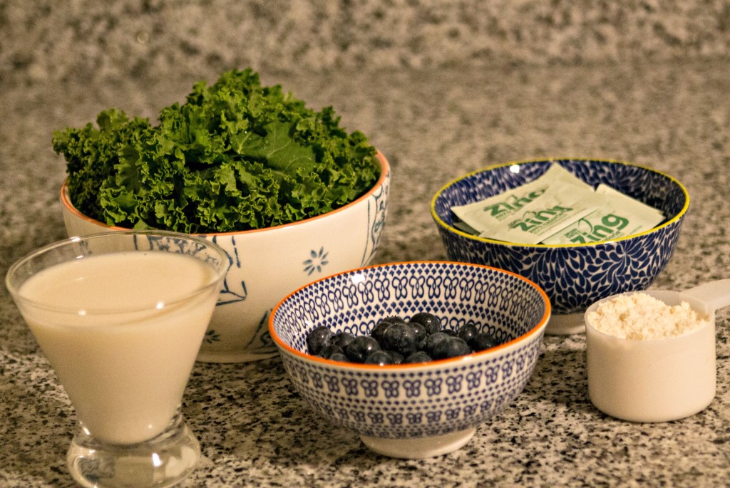 kale smoothie ingredients