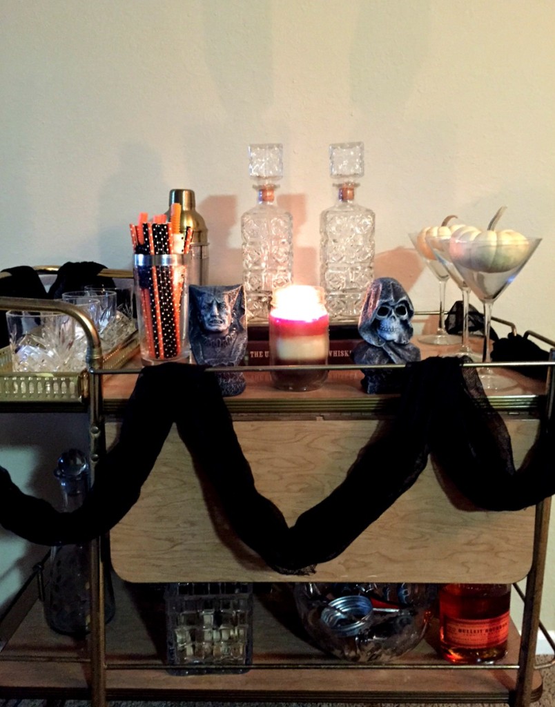 Halloween Bar Cart