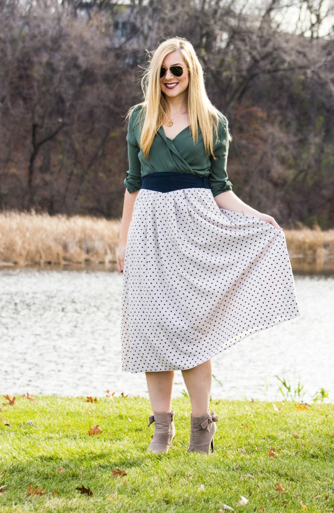 Vintage Polka Dot Skirt