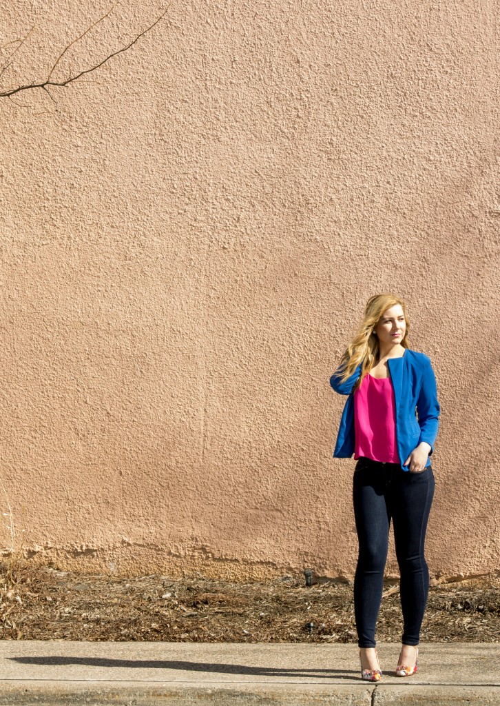 Color Blocking Pink + Blue