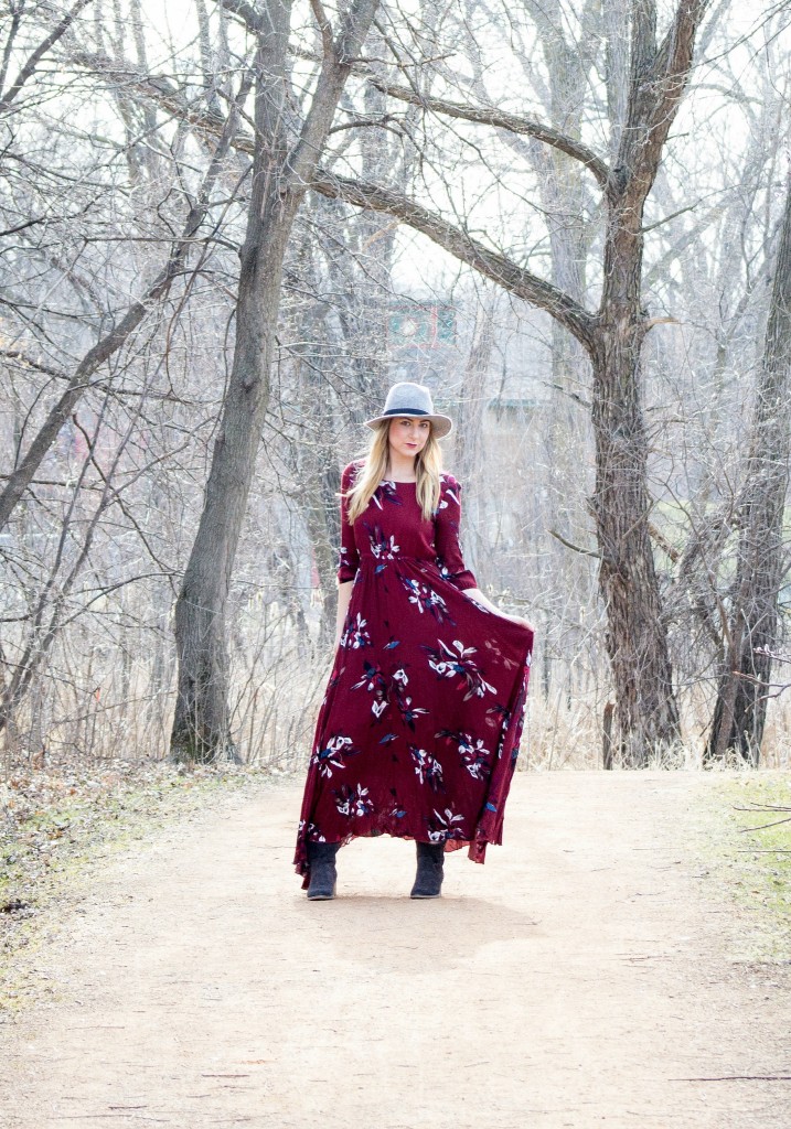 Floral Maxi Dress Style