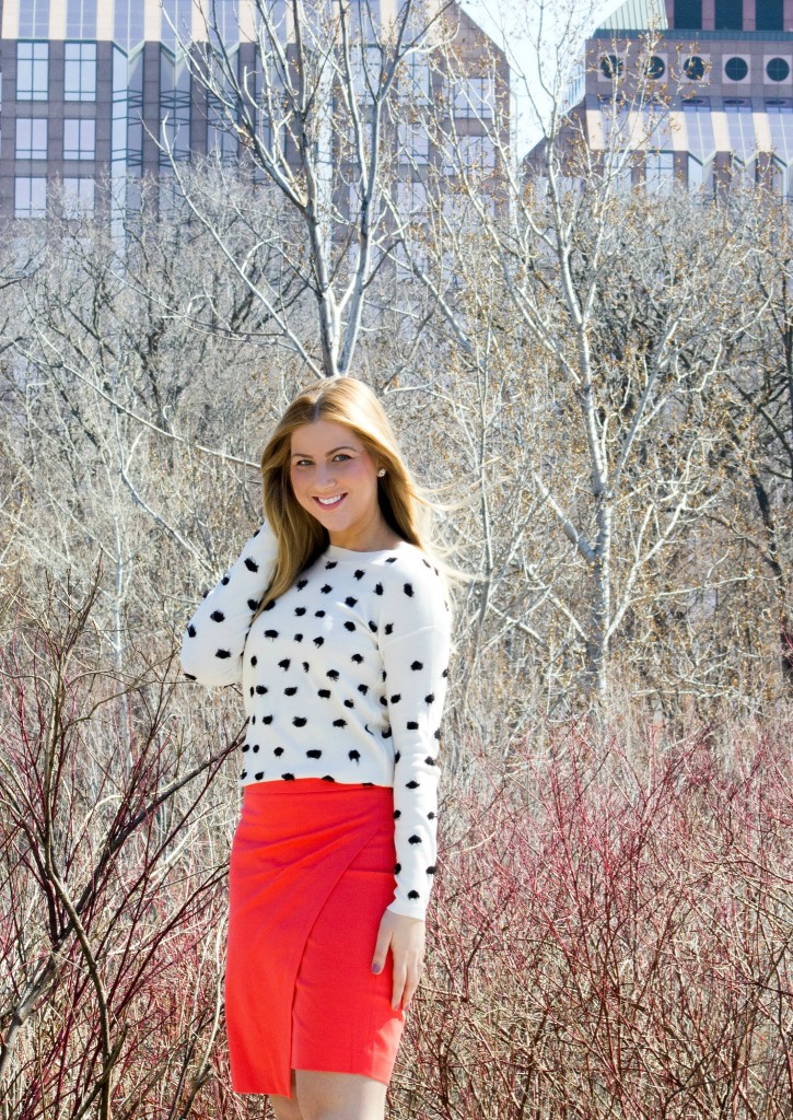 Banana Republic Fringed Dot Sweater