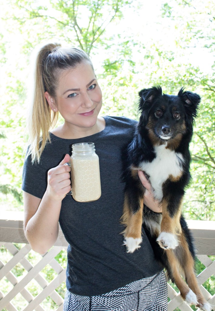 Peanut Butter Banana Protein Shake with EAS Whey Protein