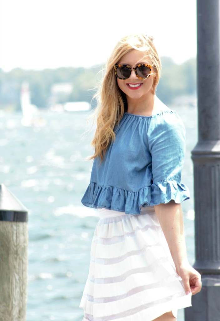 summer style - chambray top