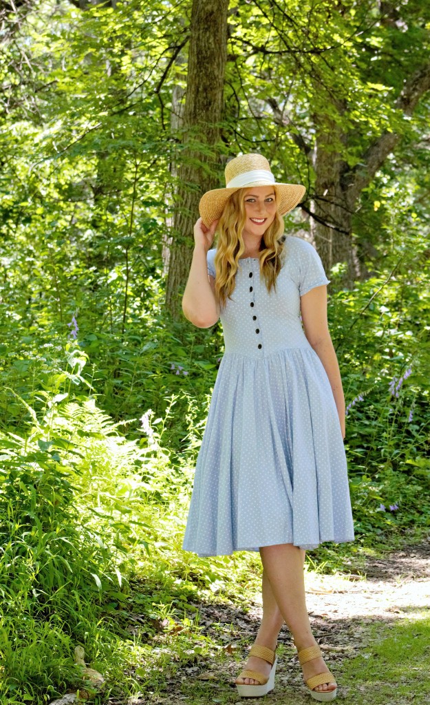 How to Wear a Vintage Polka Dot Dress