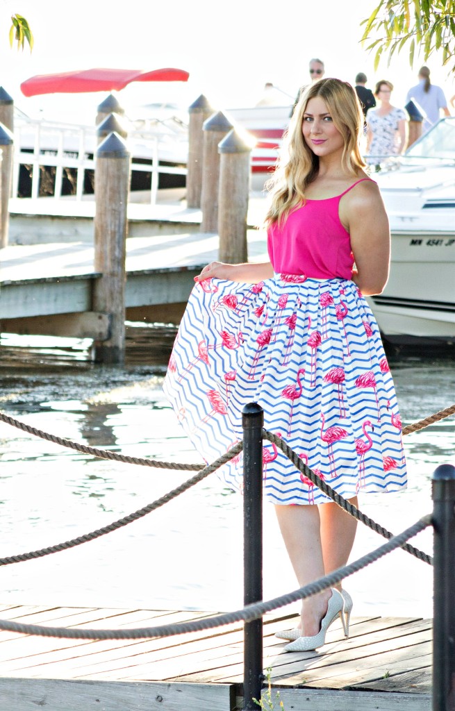 Flamingo skirt